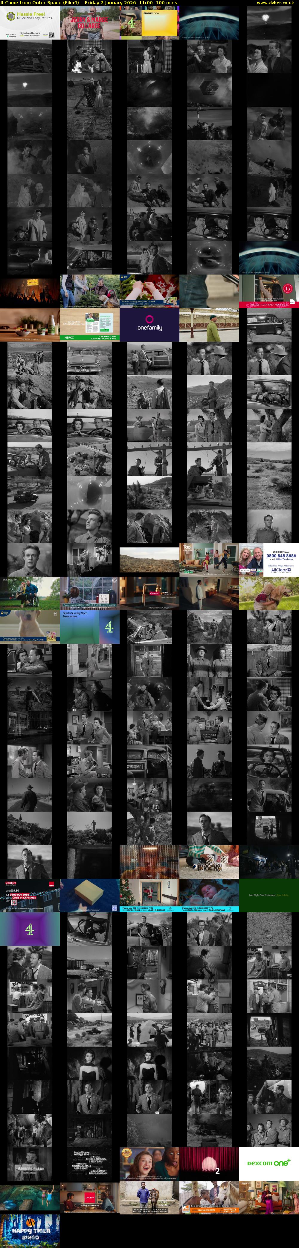 It Came from Outer Space (Film4) Friday 2 January 2026 11:00 - 12:40