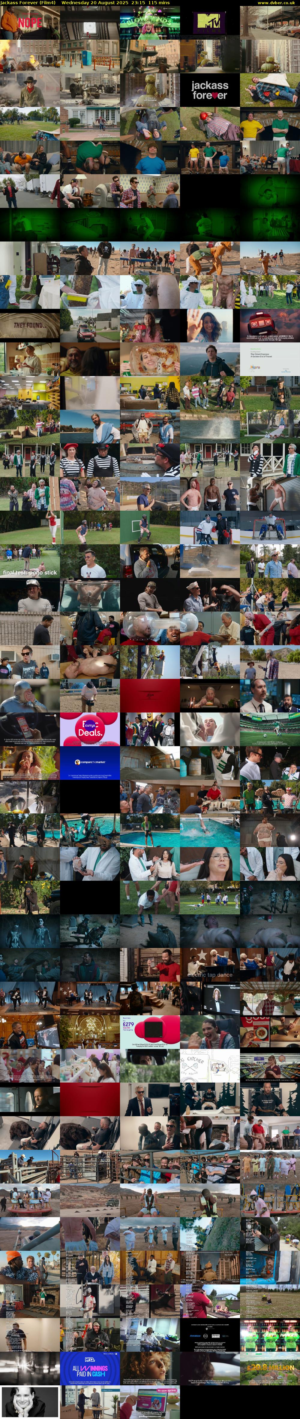 Jackass Forever (Film4) Wednesday 20 August 2025 23:15 - 01:10