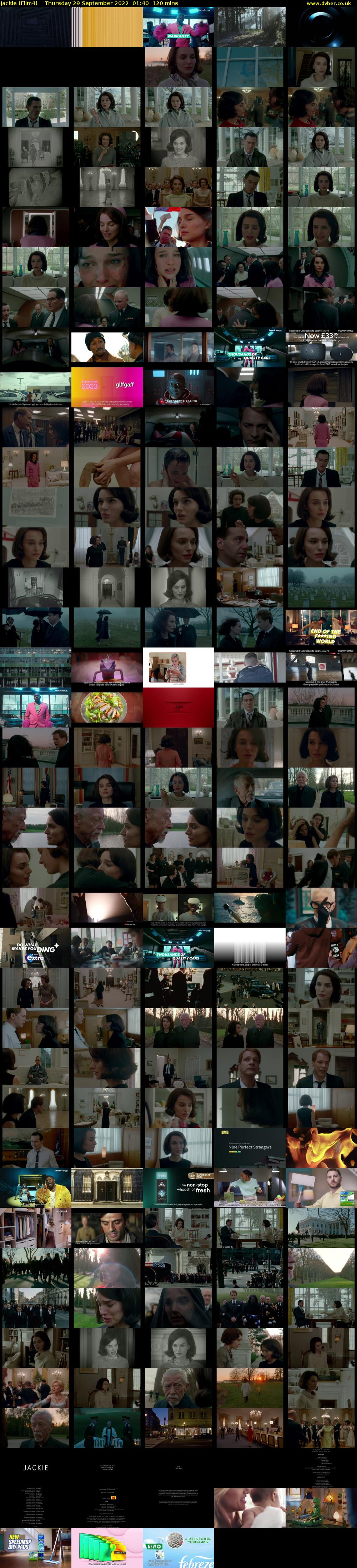 Jackie (Film4) Thursday 29 September 2022 01:40 - 03:40