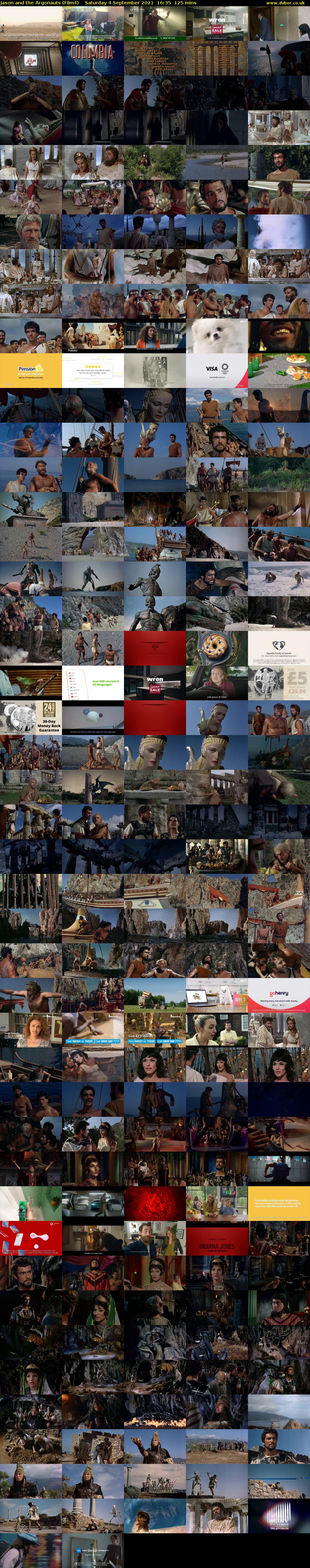 Jason and the Argonauts (Film4) Saturday 4 September 2021 16:35 - 18:40