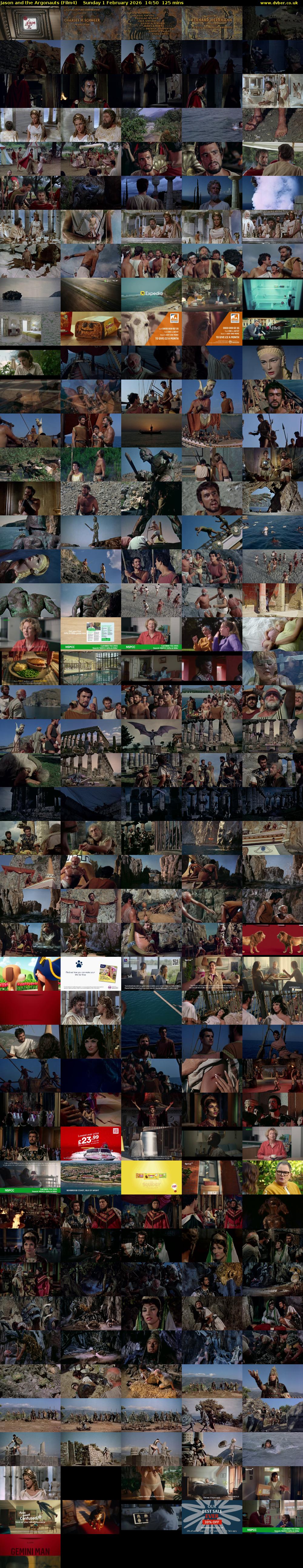 Jason and the Argonauts (Film4) Sunday 1 February 2026 14:50 - 16:55