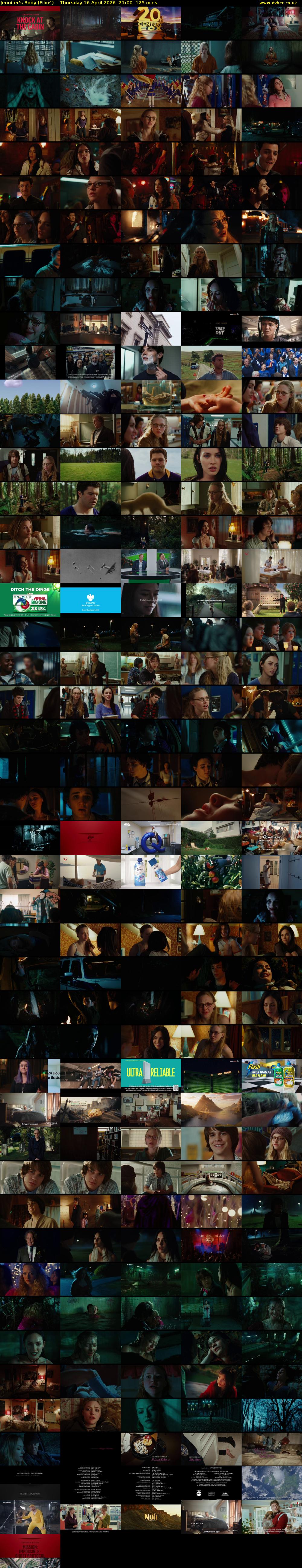 Jennifer's Body (Film4) Thursday 16 April 2026 21:00 - 23:05
