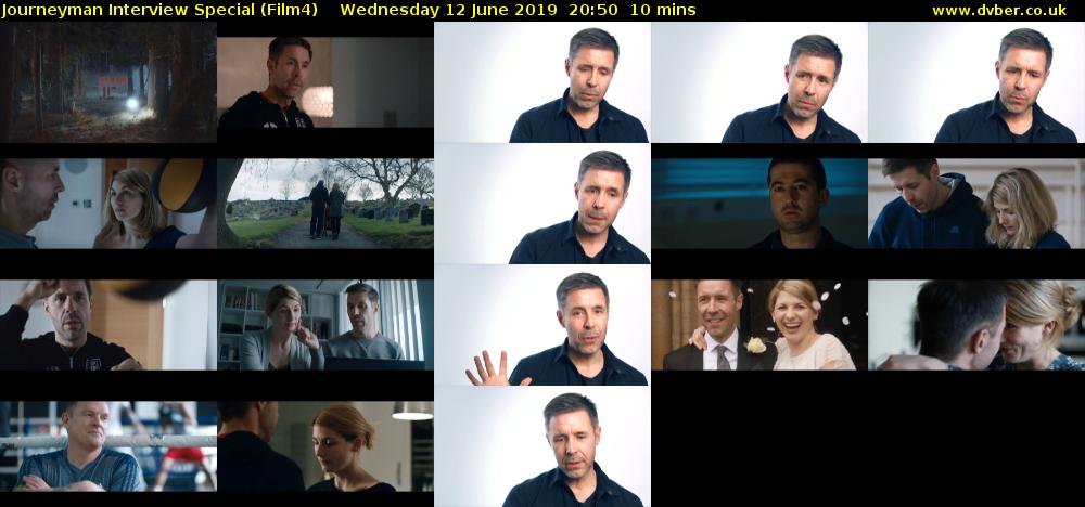 Journeyman Interview Special (Film4) Wednesday 12 June 2019 20:50 - 21:00