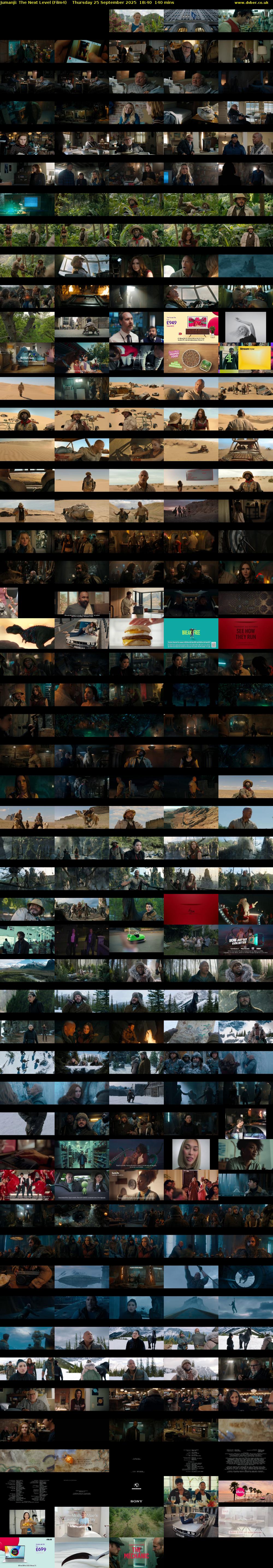 Jumanji: The Next Level (Film4) Thursday 25 September 2025 18:40 - 21:00