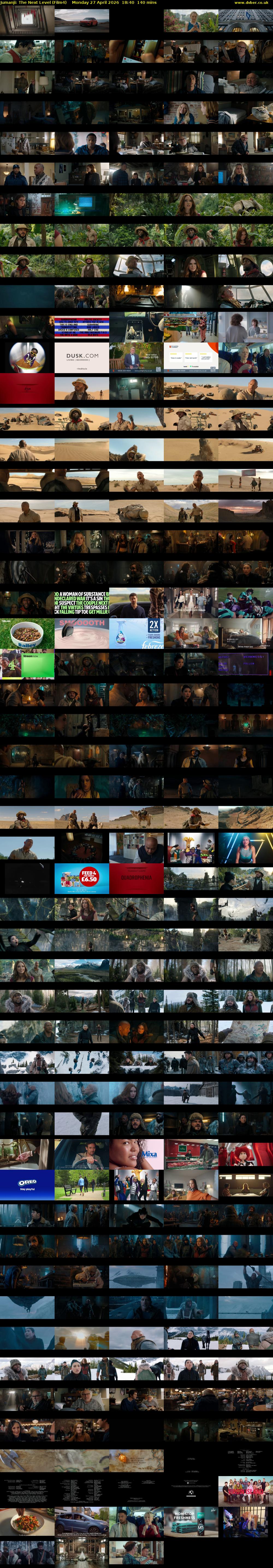 Jumanji: The Next Level (Film4) Monday 27 April 2026 18:40 - 21:00