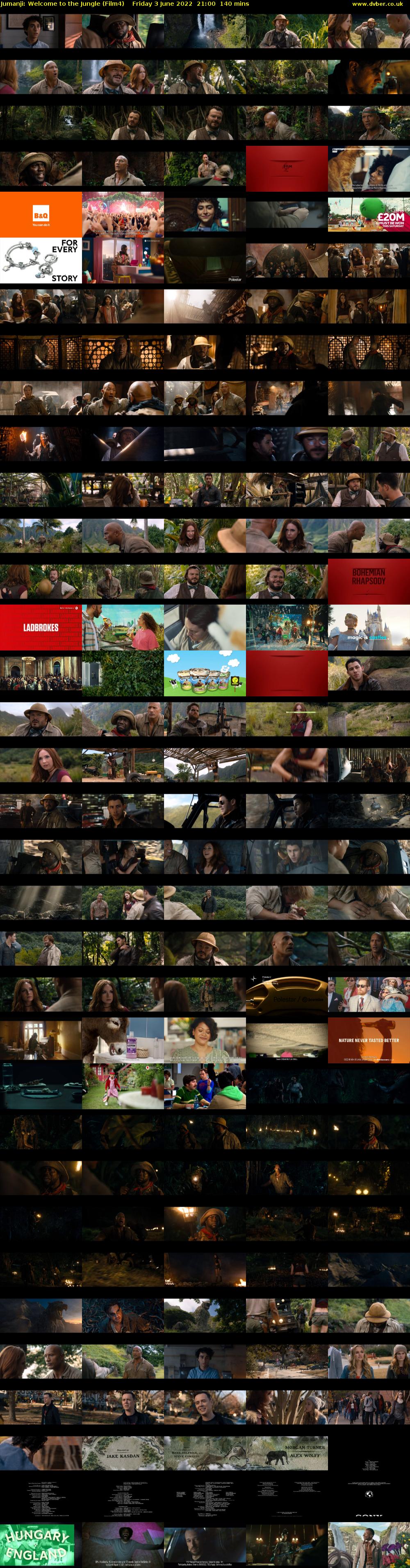 Jumanji: Welcome to the Jungle (Film4) Friday 3 June 2022 21:00 - 23:20