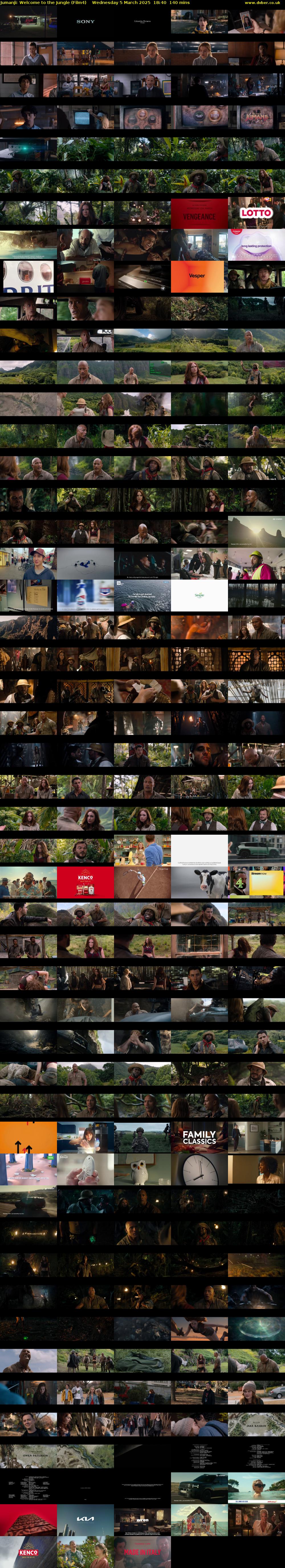 Jumanji: Welcome to the Jungle (Film4) Wednesday 5 March 2025 18:40 - 21:00