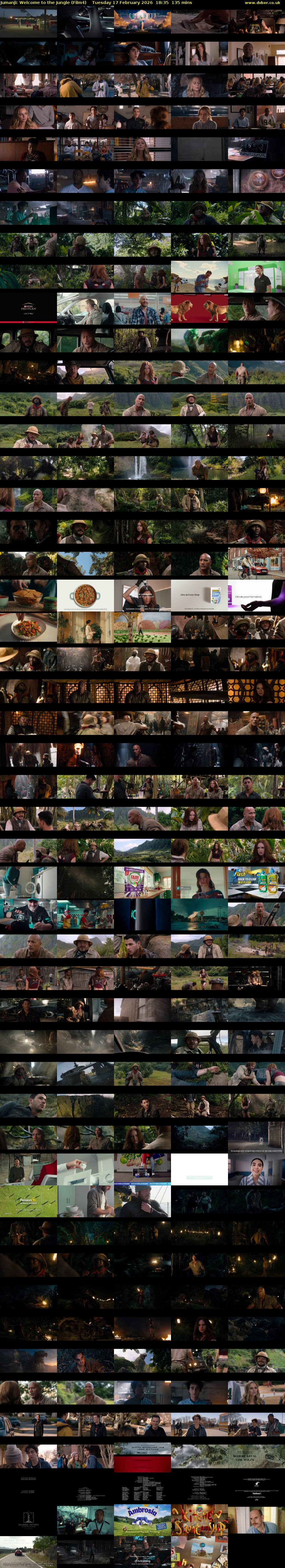 Jumanji: Welcome to the Jungle (Film4) Tuesday 17 February 2026 18:35 - 20:50