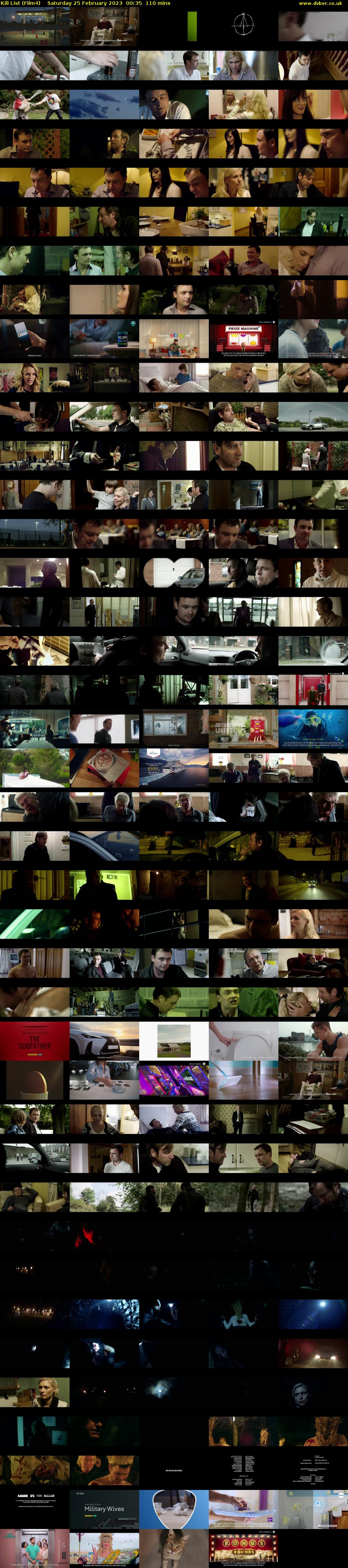 Kill List (Film4) Saturday 25 February 2023 00:35 - 02:25
