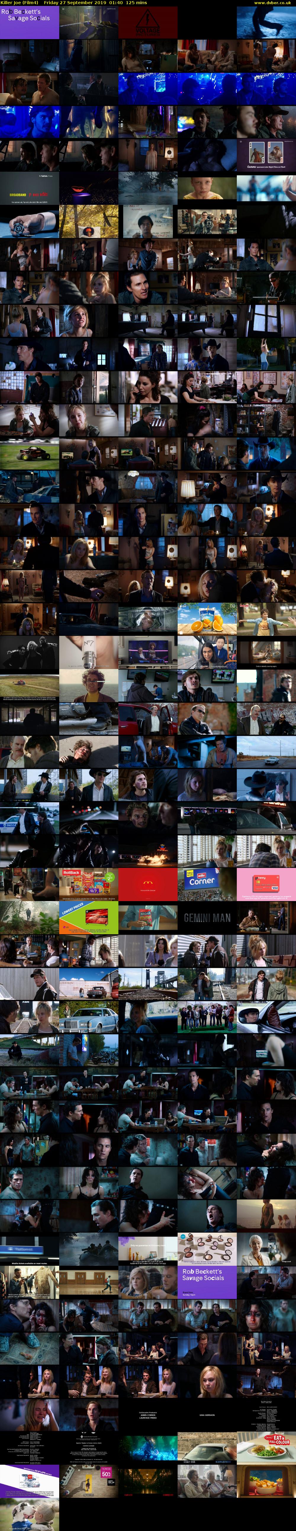 Killer Joe (Film4) Friday 27 September 2019 01:40 - 03:45