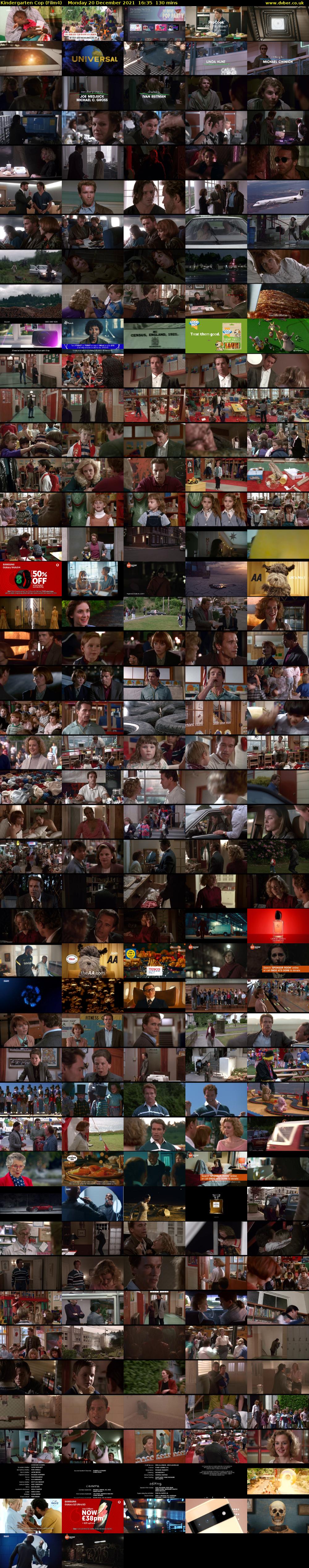 Kindergarten Cop (Film4) Monday 20 December 2021 16:35 - 18:45
