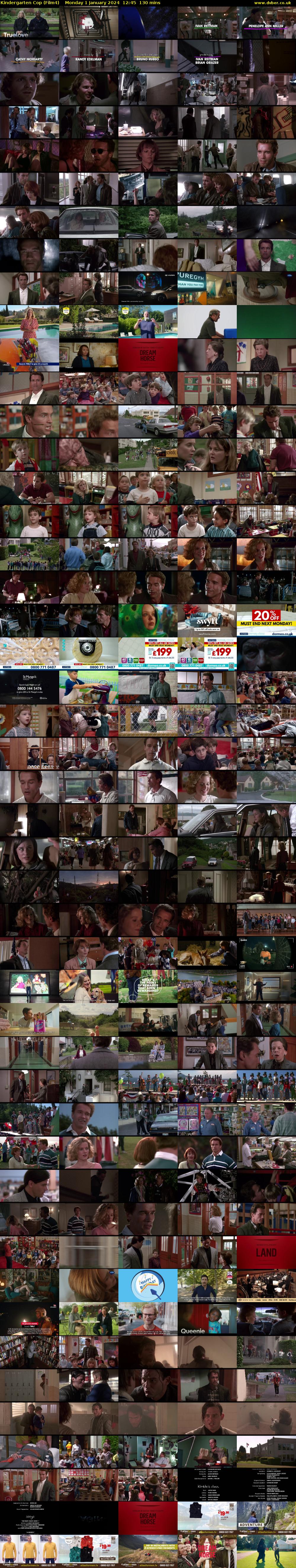 Kindergarten Cop (Film4) Monday 1 January 2024 12:45 - 14:55
