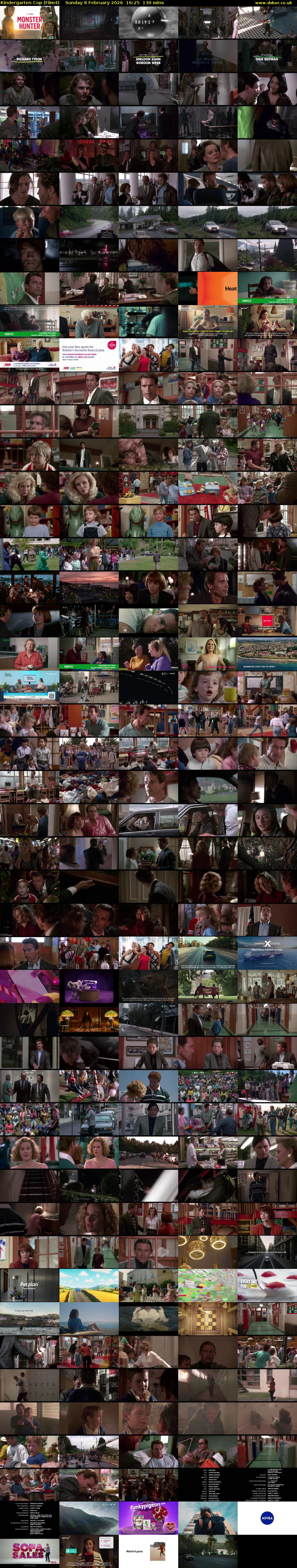 Kindergarten Cop (Film4) Sunday 8 February 2026 16:25 - 18:35