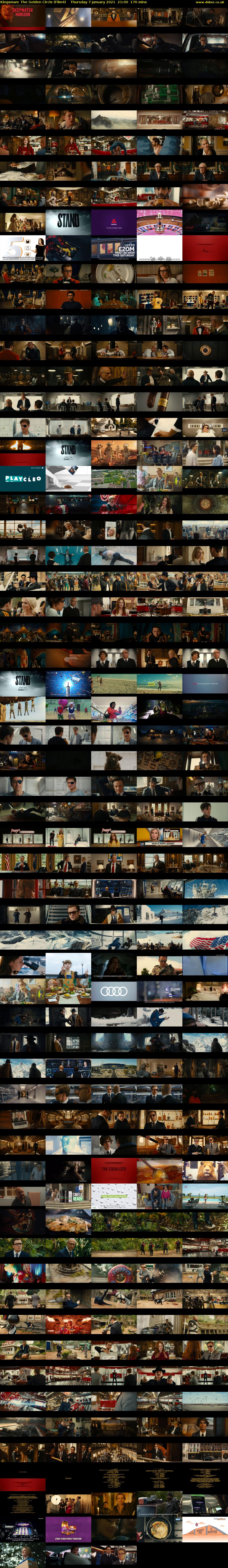 Kingsman: The Golden Circle (Film4) Thursday 7 January 2021 21:00 - 23:50