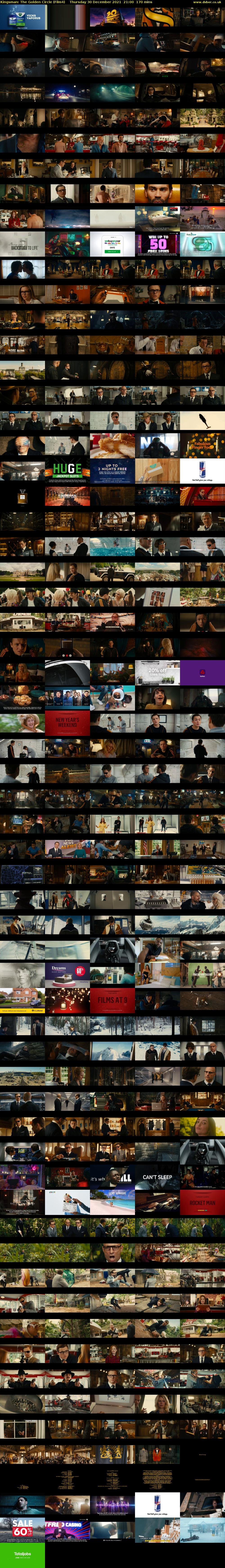 Kingsman: The Golden Circle (Film4) Thursday 30 December 2021 21:00 - 23:50