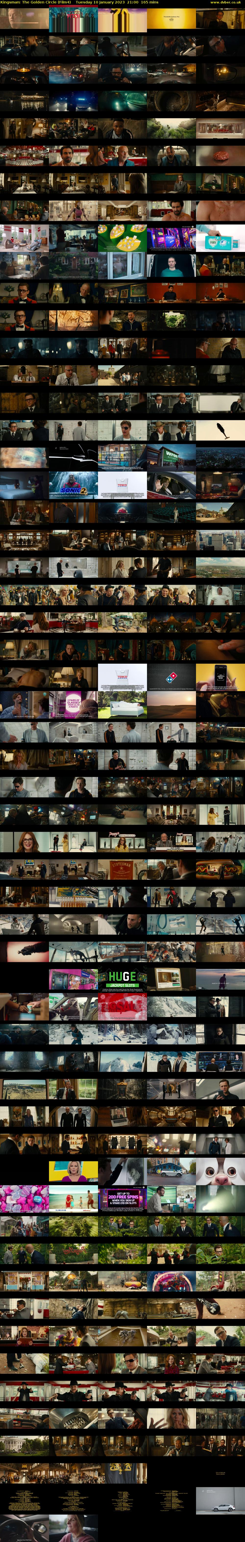 Kingsman: The Golden Circle (Film4) Tuesday 10 January 2023 21:00 - 23:45