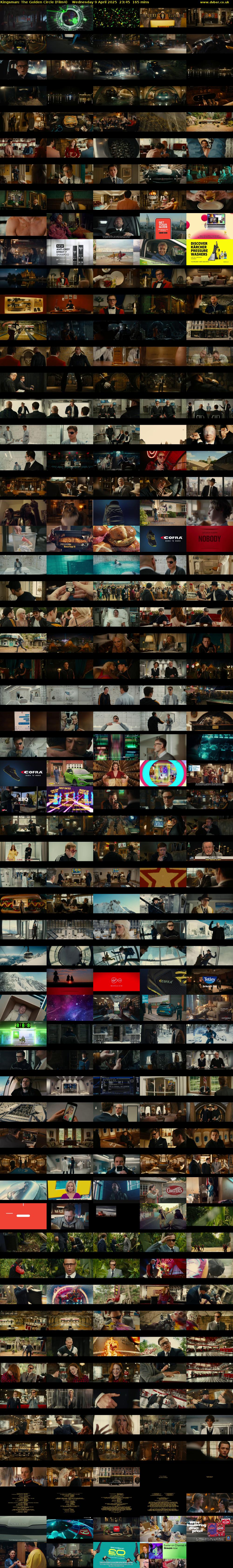 Kingsman: The Golden Circle (Film4) Wednesday 9 April 2025 23:45 - 02:30