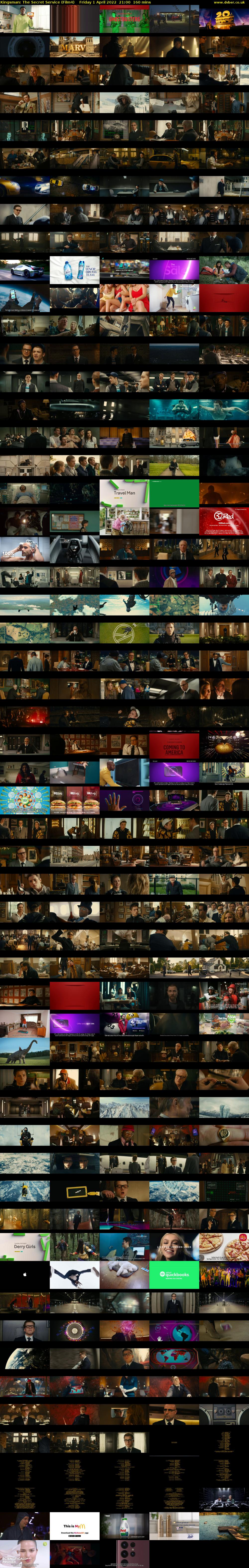Kingsman: The Secret Service (Film4) Friday 1 April 2022 21:00 - 23:40