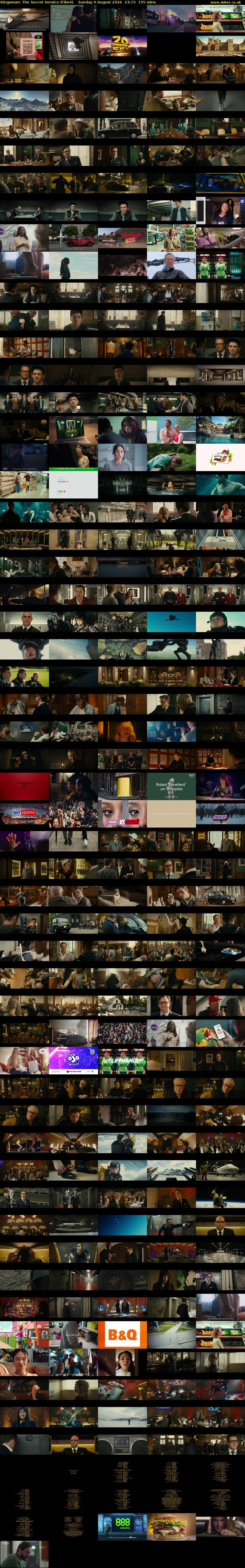 Kingsman: The Secret Service (Film4) Sunday 9 August 2026 23:15 - 01:50
