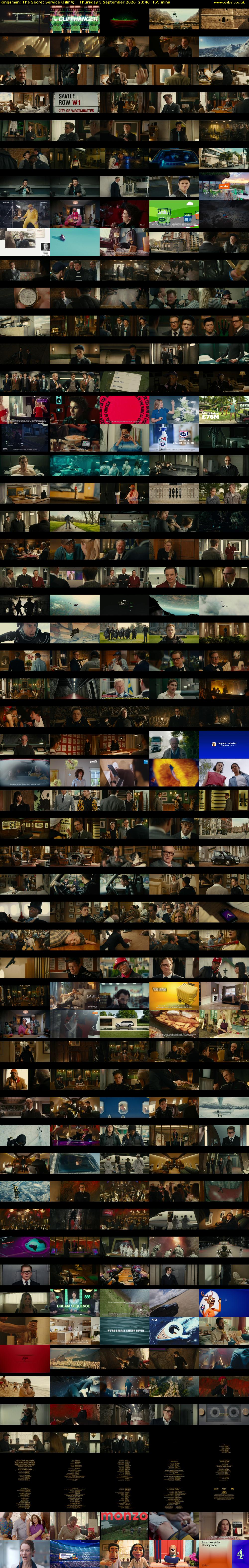 Kingsman: The Secret Service (Film4) Thursday 3 September 2026 23:40 - 02:15