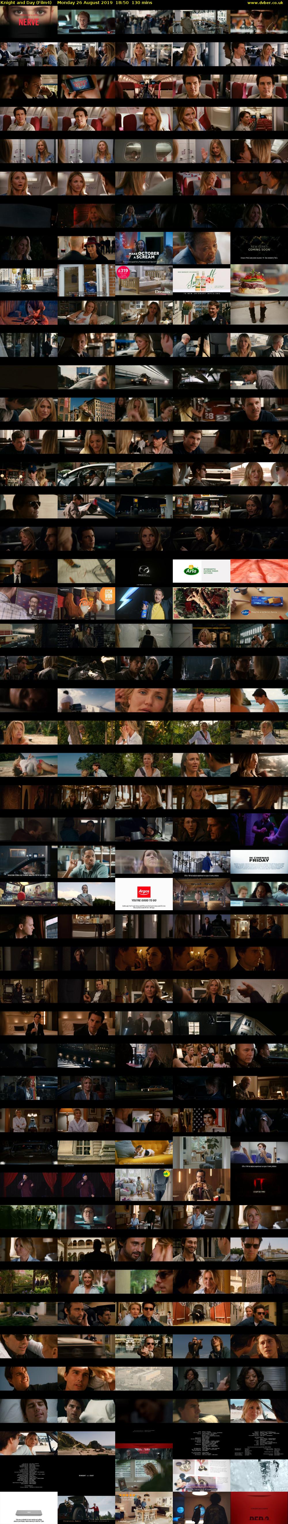 Knight and Day (Film4) Monday 26 August 2019 18:50 - 21:00