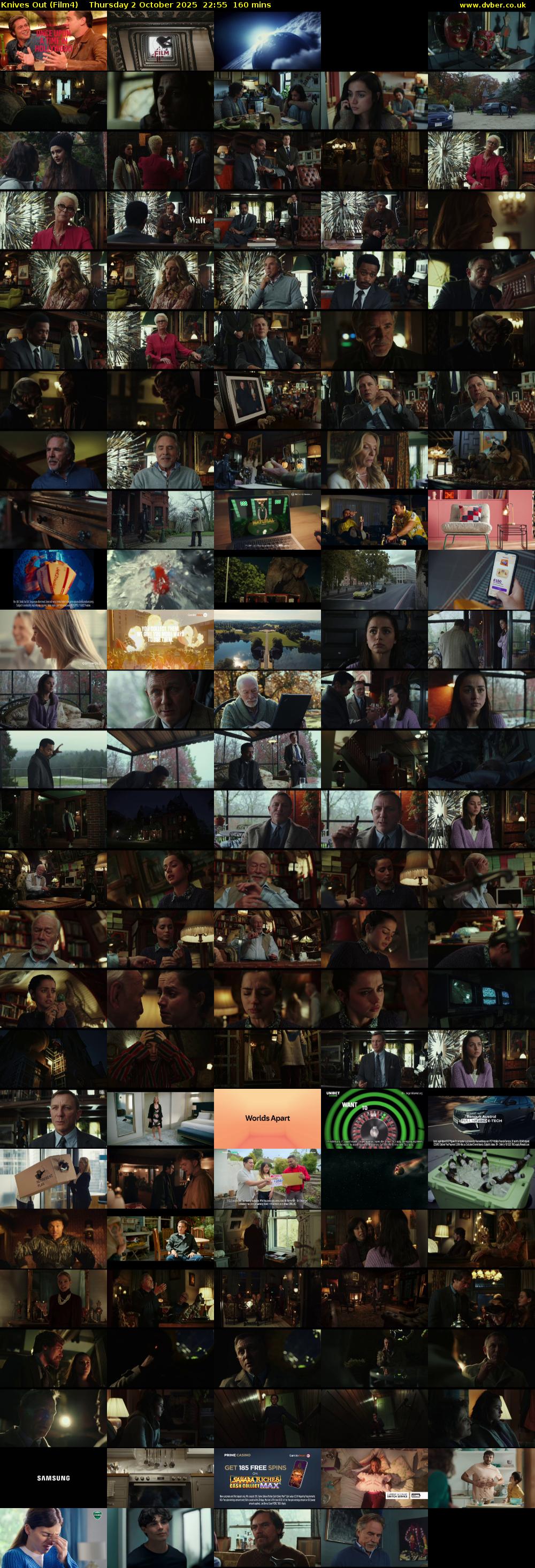 Knives Out (Film4) Thursday 2 October 2025 22:55 - 01:35