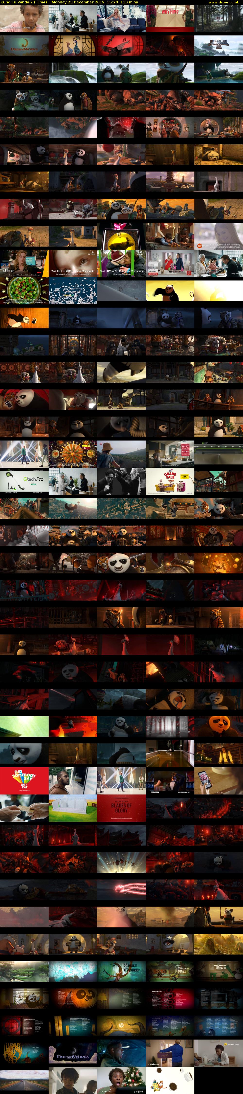 Kung Fu Panda 2 (Film4) Monday 23 December 2019 15:20 - 17:10