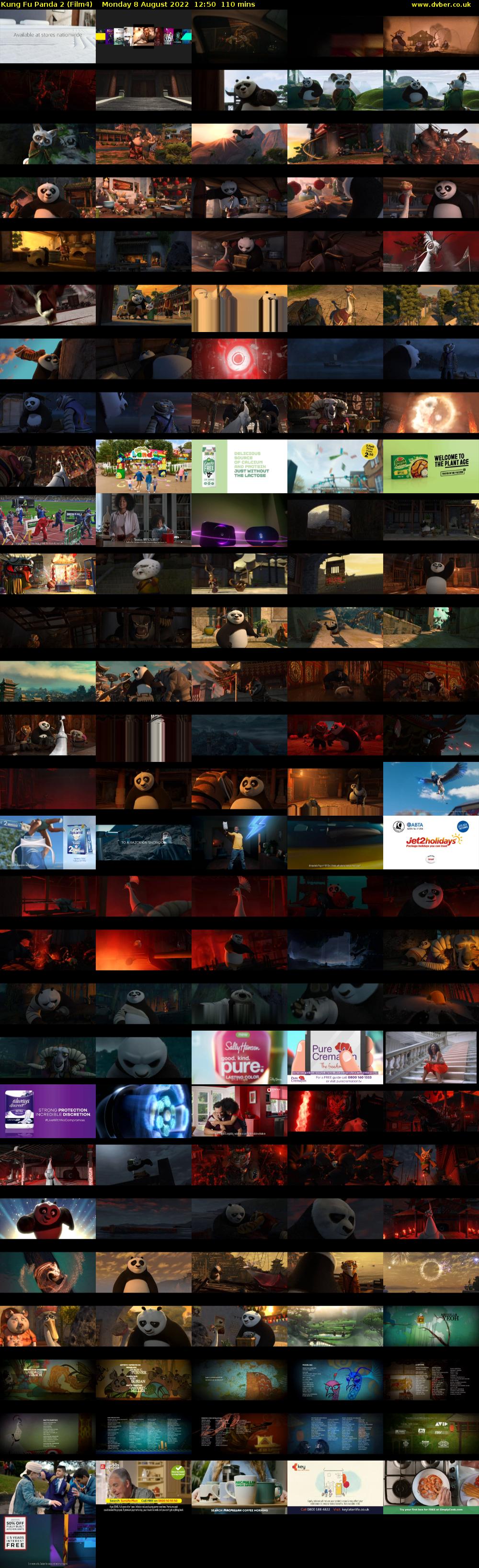 Kung Fu Panda 2 (Film4) Monday 8 August 2022 12:50 - 14:40