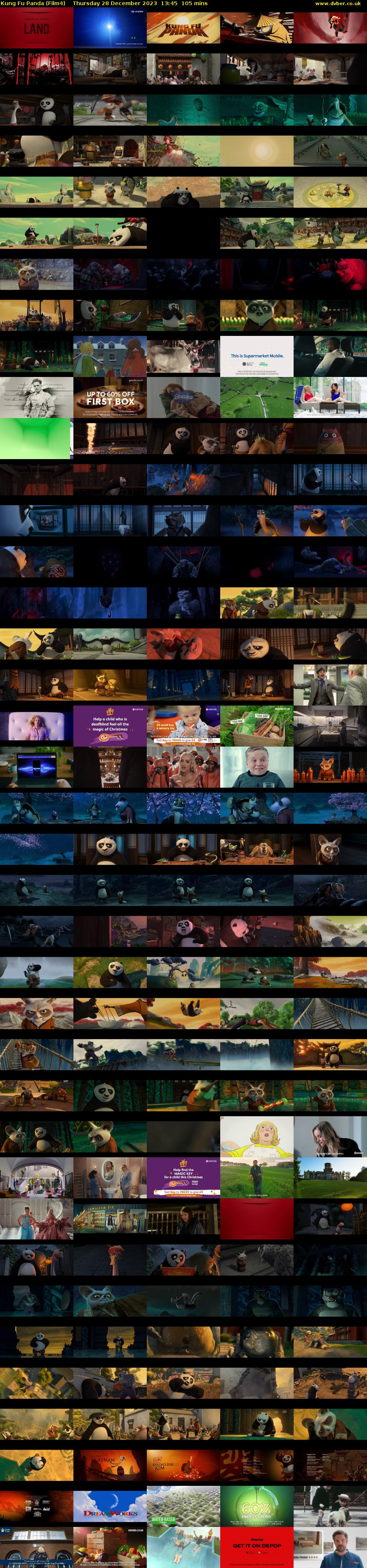 Kung Fu Panda (Film4) Thursday 28 December 2023 13:45 - 15:30