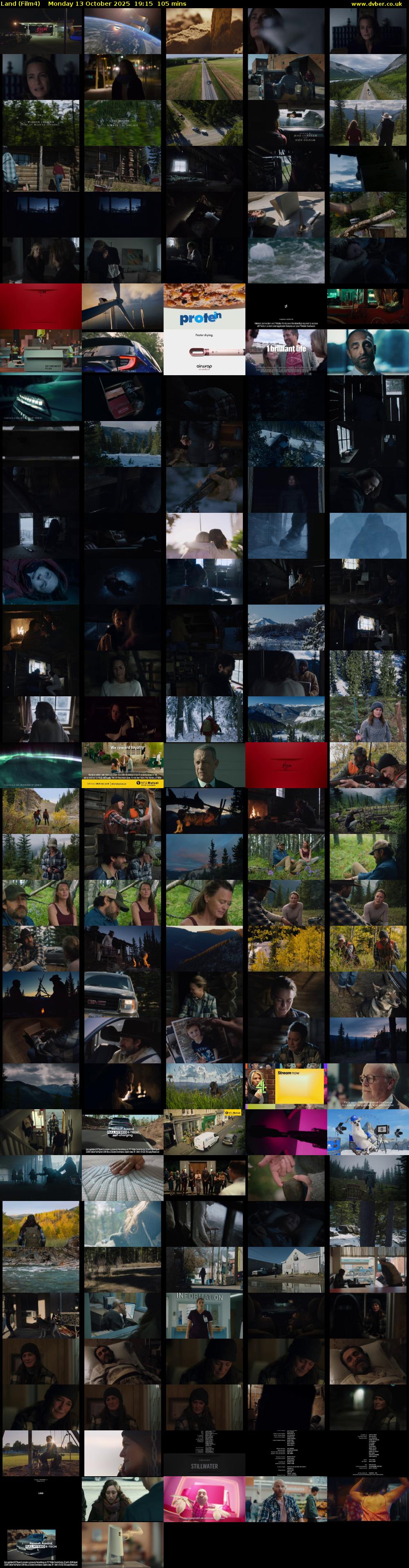 Land (Film4) Monday 13 October 2025 19:15 - 21:00