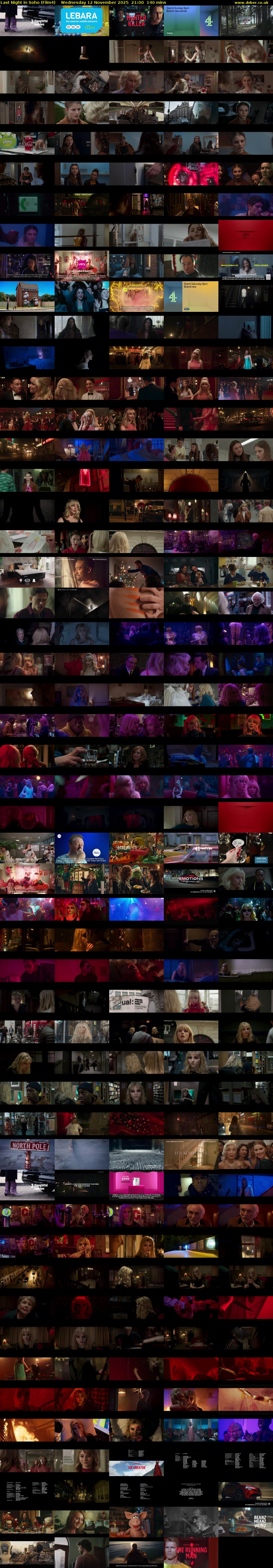 Last Night in Soho (Film4) Wednesday 12 November 2025 21:00 - 23:20