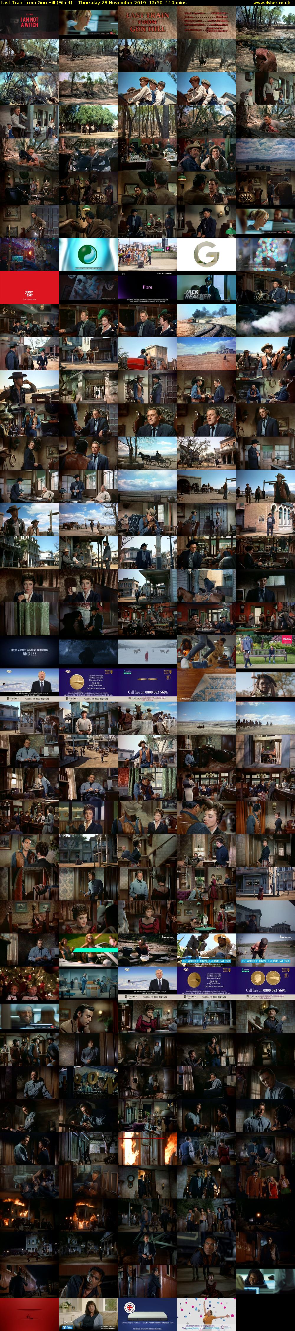 Last Train from Gun Hill (Film4) Thursday 28 November 2019 12:50 - 14:40