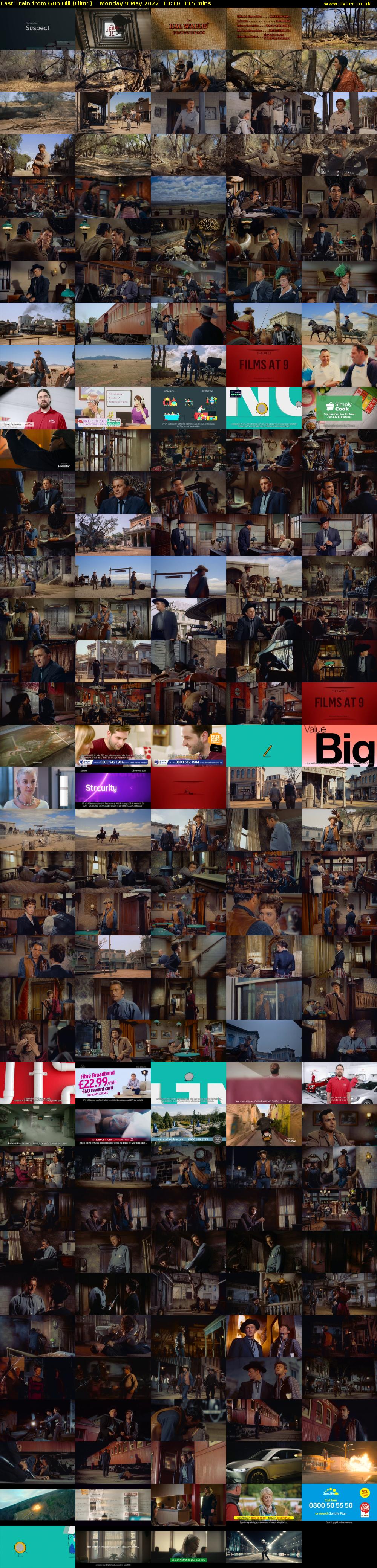 Last Train from Gun Hill (Film4) Monday 9 May 2022 13:10 - 15:05