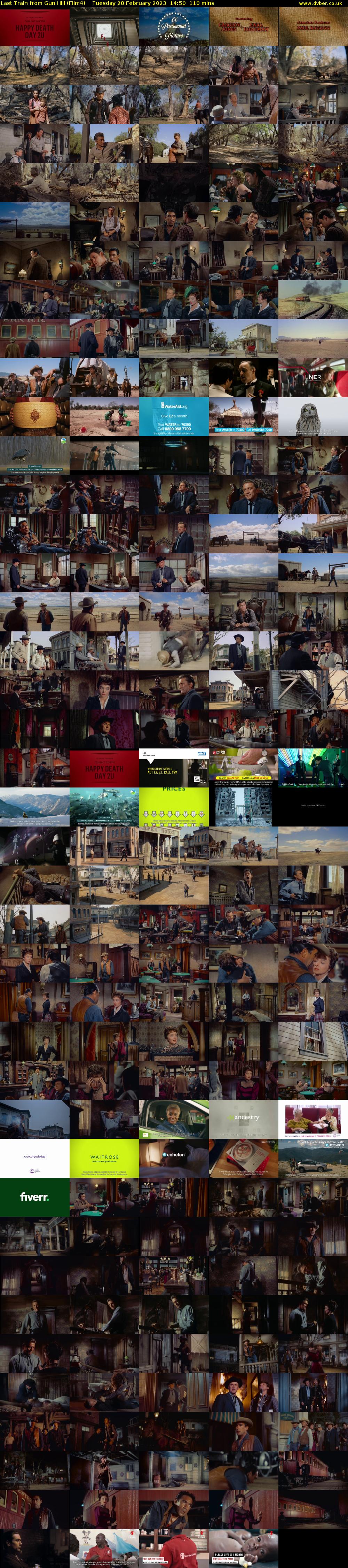Last Train from Gun Hill (Film4) Tuesday 28 February 2023 14:50 - 16:40