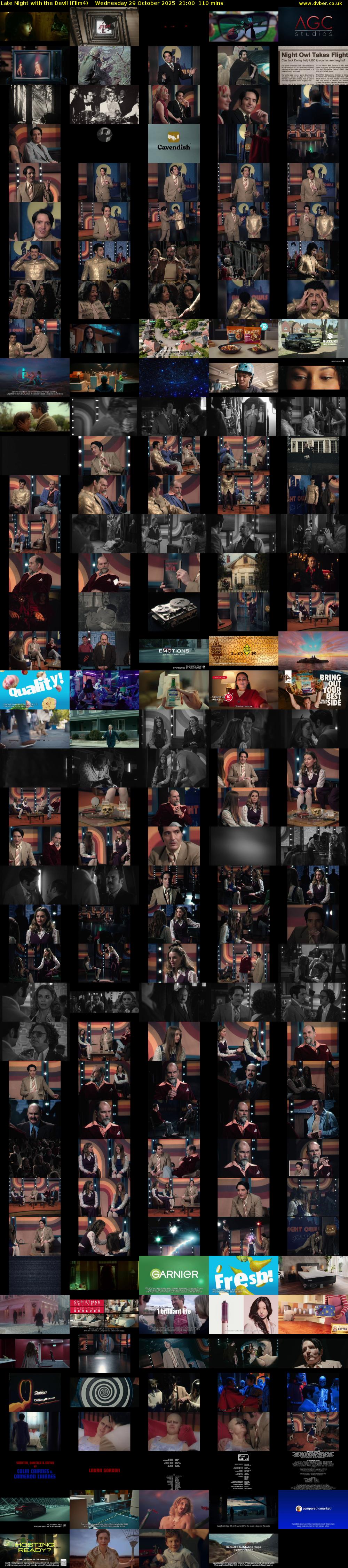 Late Night with the Devil (Film4) Wednesday 29 October 2025 21:00 - 22:50