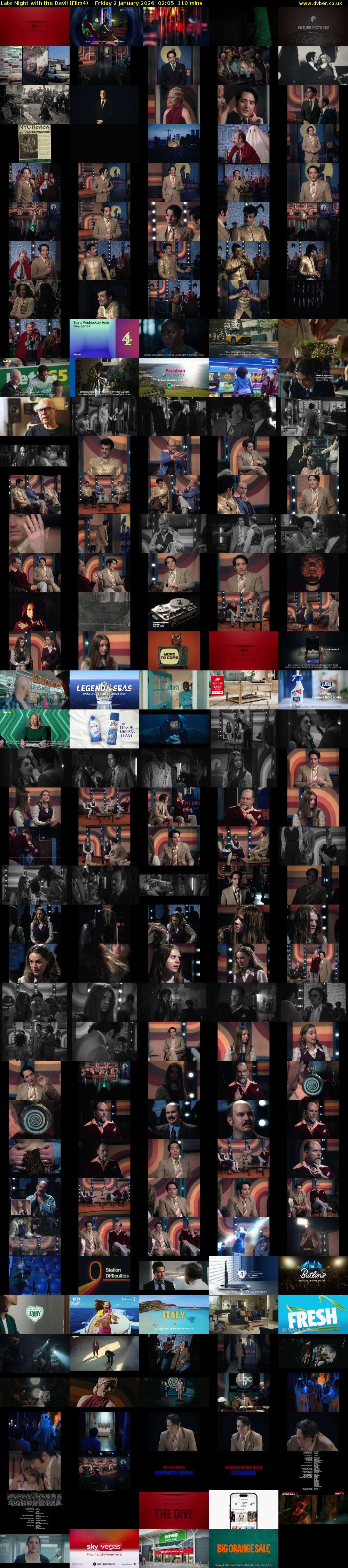 Late Night with the Devil (Film4) Friday 2 January 2026 02:05 - 03:55