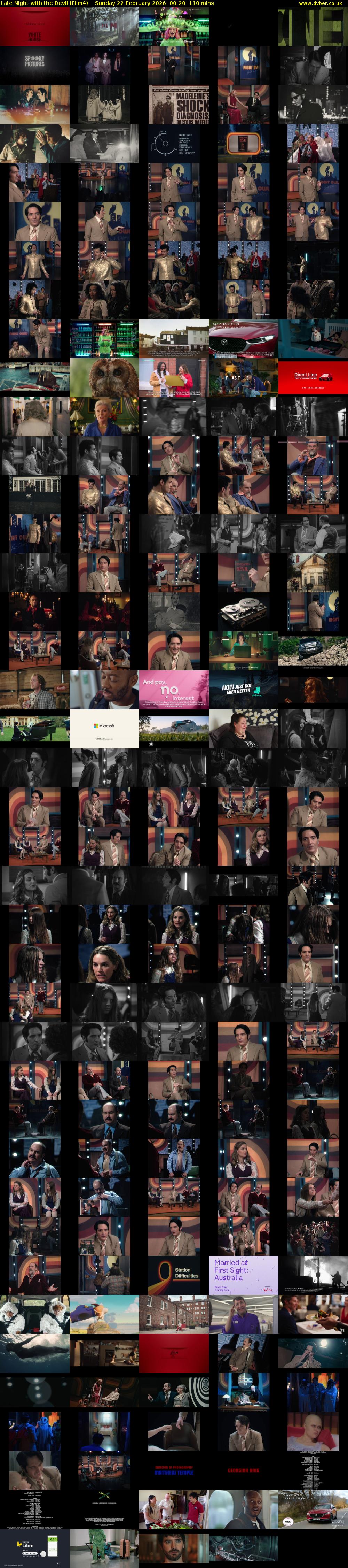 Late Night with the Devil (Film4) Sunday 22 February 2026 00:20 - 02:10