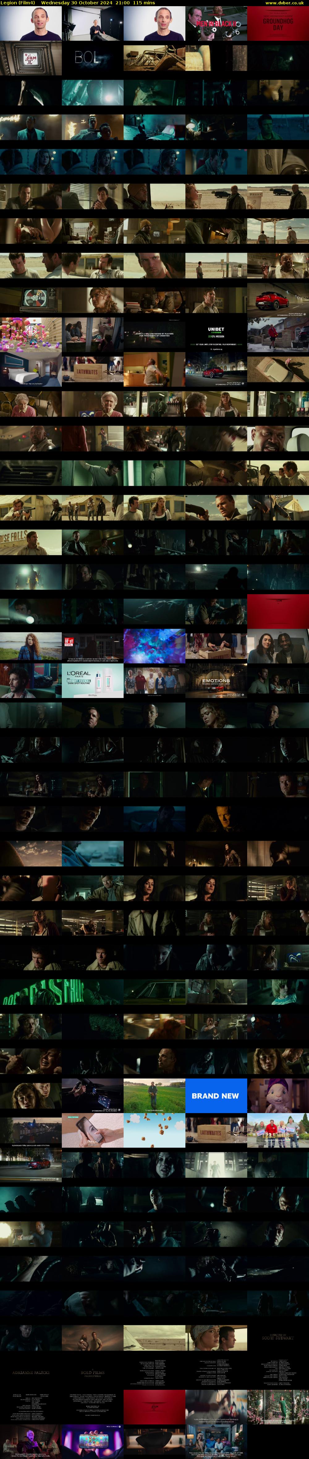 Legion (Film4) Wednesday 30 October 2024 21:00 - 22:55