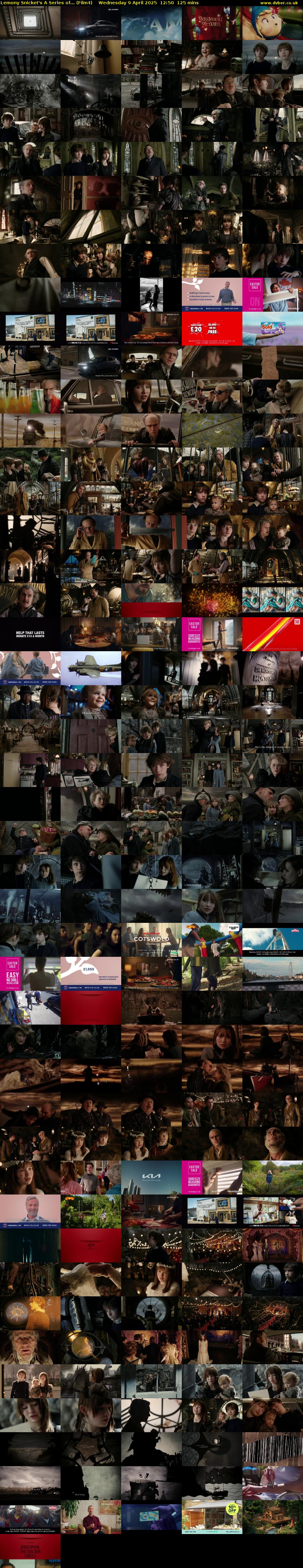 Lemony Snicket's A Series of... (Film4) Wednesday 9 April 2025 12:50 - 14:55