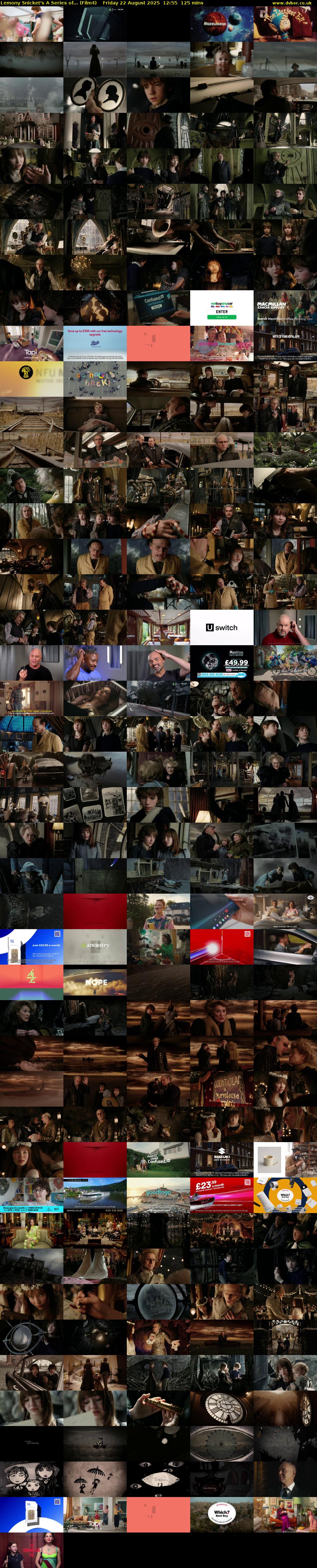 Lemony Snicket's A Series of... (Film4) Friday 22 August 2025 12:55 - 15:00
