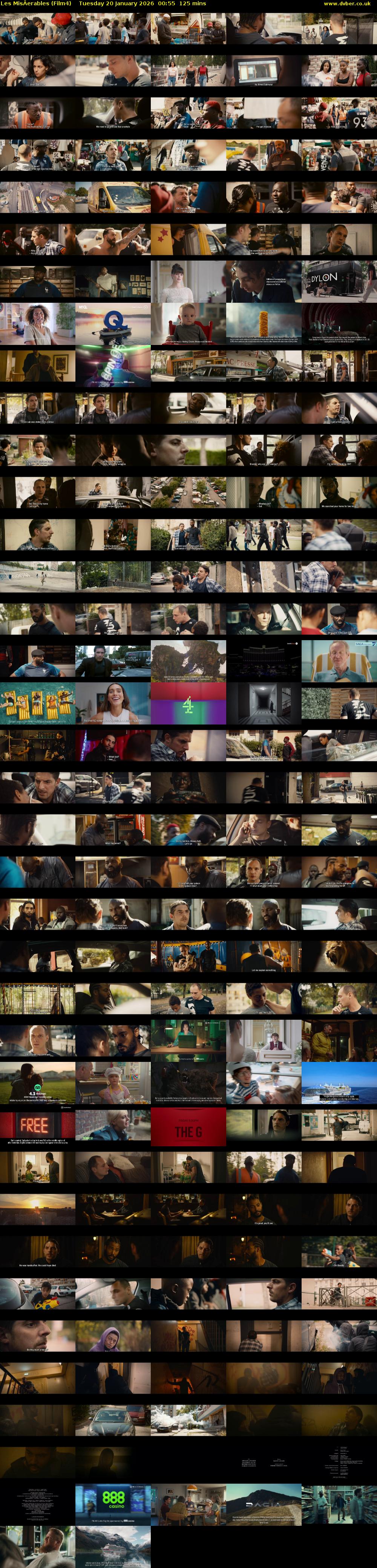 Les MisÂerables (Film4) Tuesday 20 January 2026 00:55 - 03:00