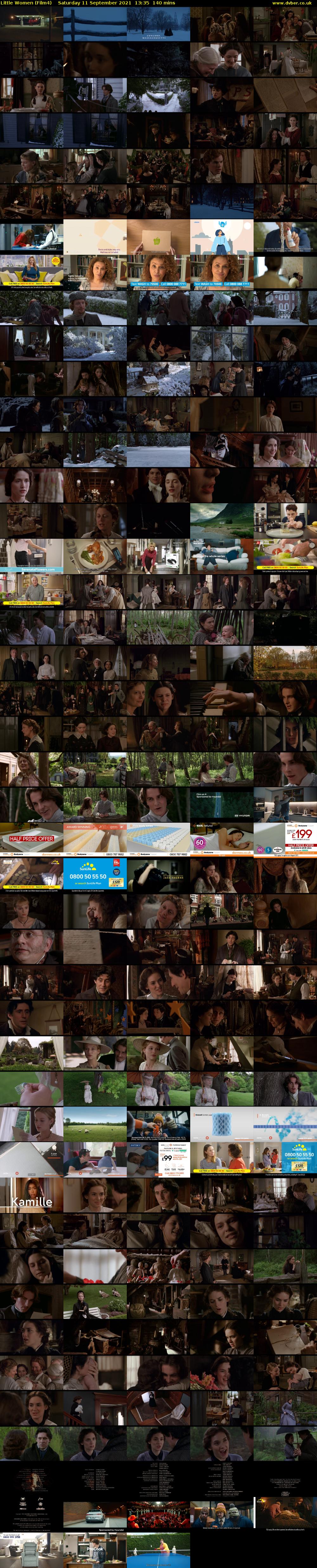 Little Women (Film4) Saturday 11 September 2021 13:35 - 15:55