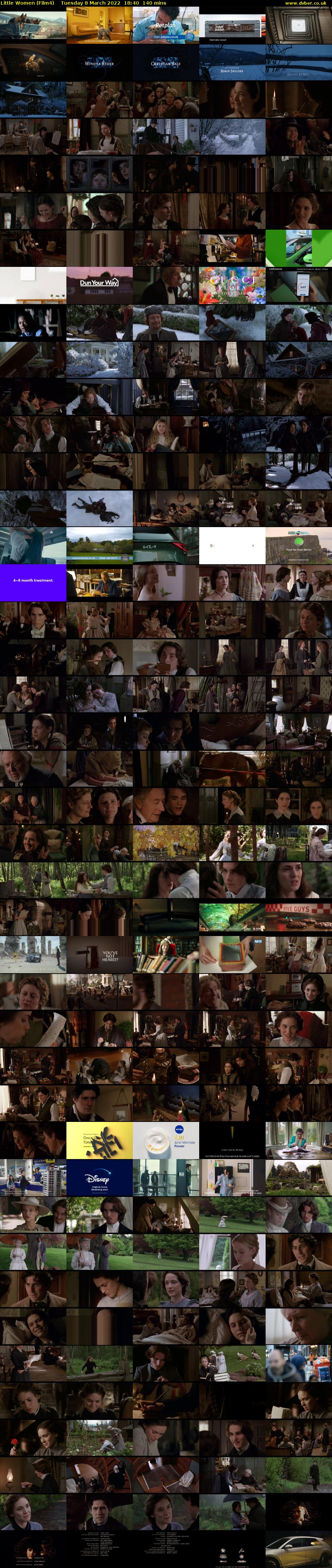 Little Women (Film4) Tuesday 8 March 2022 18:40 - 21:00