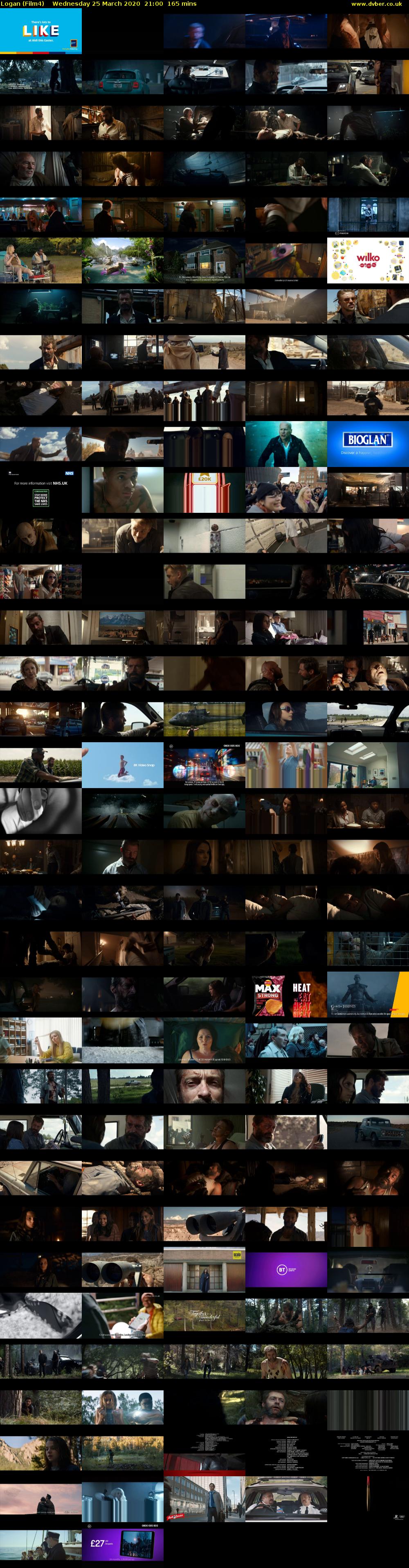 Logan (Film4) Wednesday 25 March 2020 21:00 - 23:45