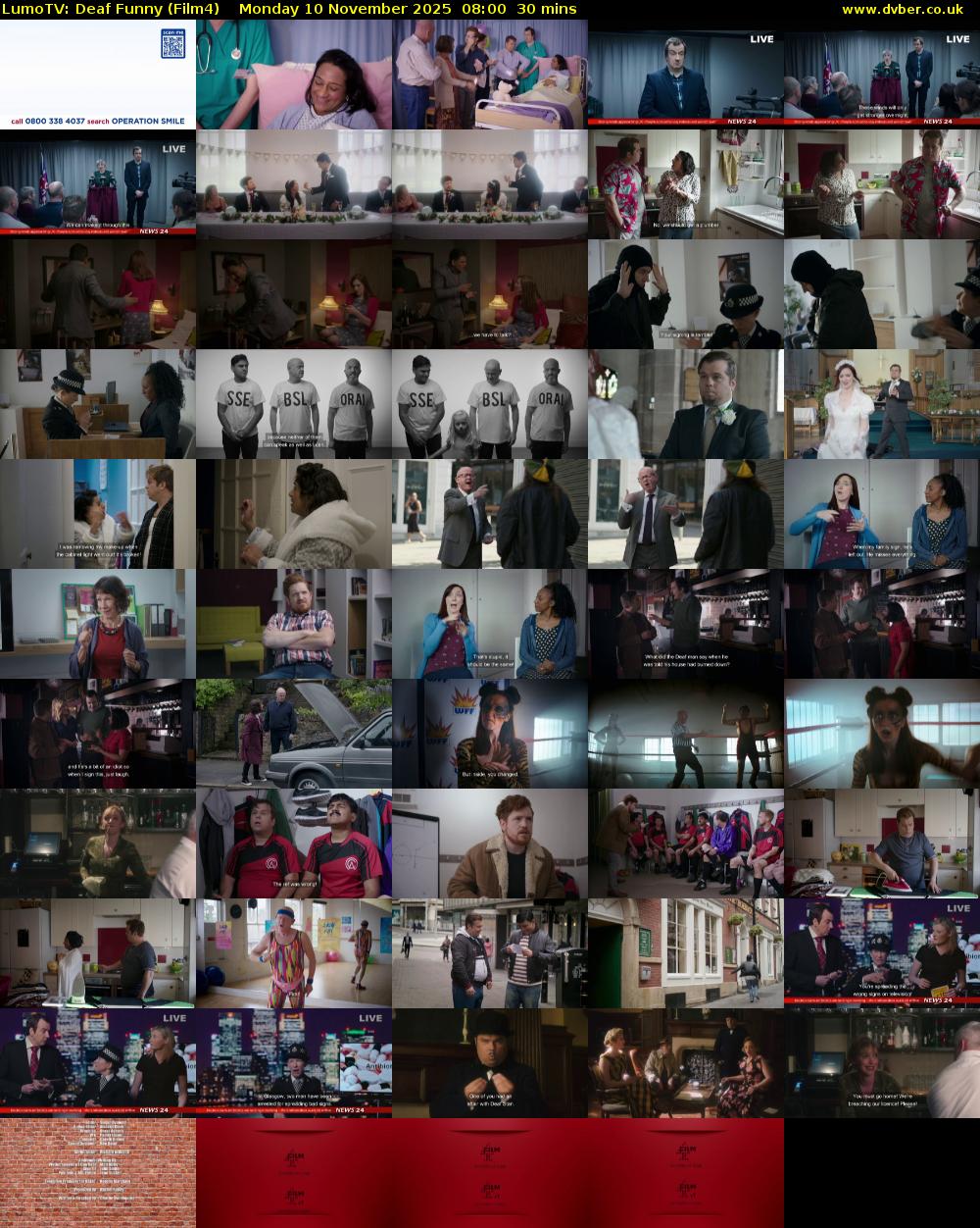 LumoTV: Deaf Funny (Film4) Monday 10 November 2025 08:00 - 08:30