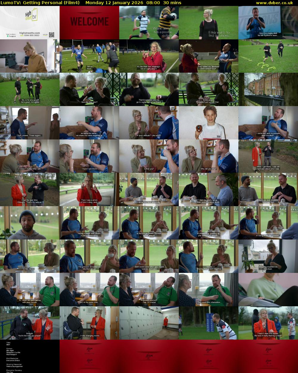 LumoTV: Getting Personal (Film4) Monday 12 January 2026 08:00 - 08:30