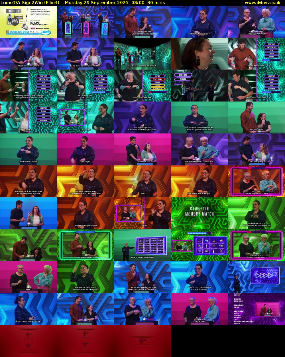 LumoTV: Sign2Win (Film4) Monday 29 September 2025 08:00 - 08:30