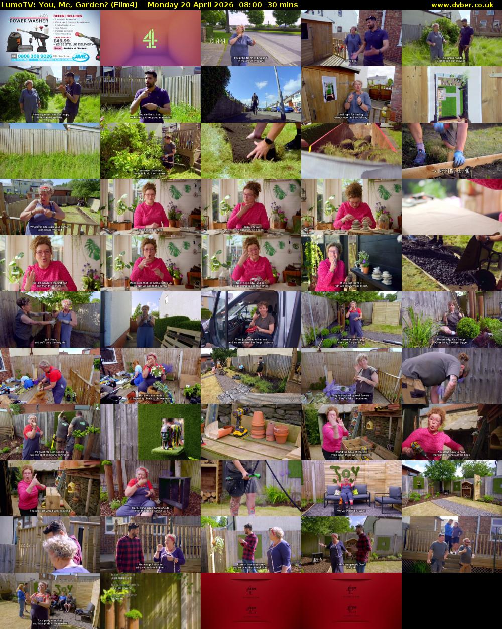 LumoTV: You, Me, Garden? (Film4) Monday 20 April 2026 08:00 - 08:30