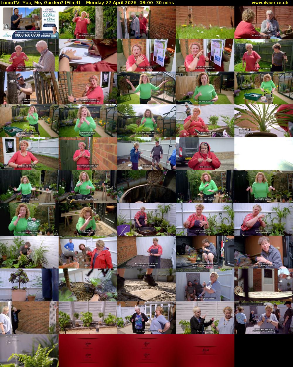 LumoTV: You, Me, Garden? (Film4) Monday 27 April 2026 08:00 - 08:30