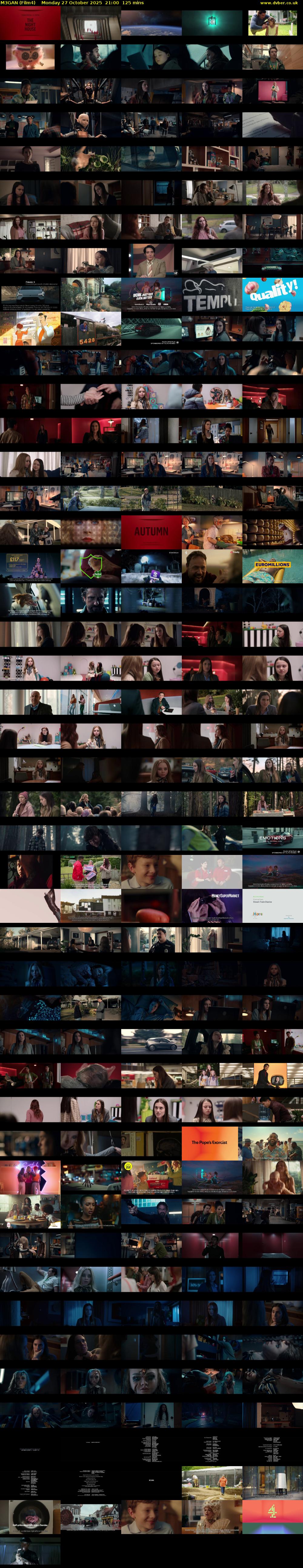 M3GAN (Film4) Monday 27 October 2025 21:00 - 23:05